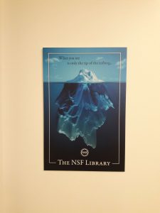 Iceberg poster at NSF library