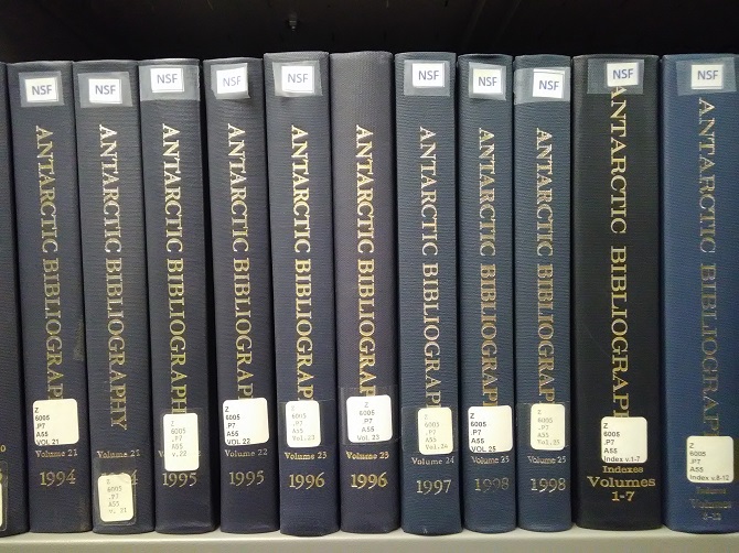 Polar librarian antarctic bibliography