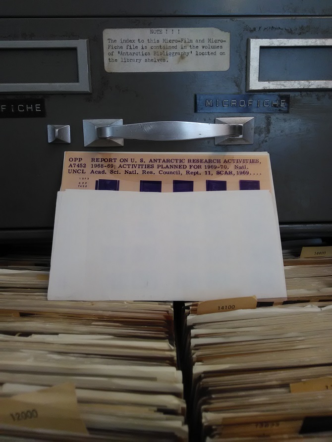 Polar librarian microfiche